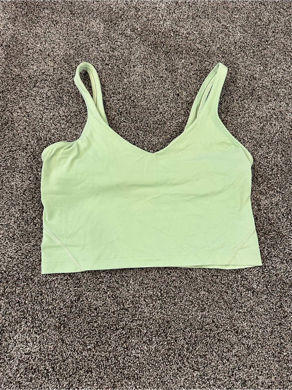 Lululemon Align Light Green V-Neck Women's Crop Tank Top